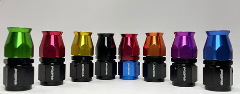 AN PTFE Reusable straight swivel hose end AN6, AN8, AN10