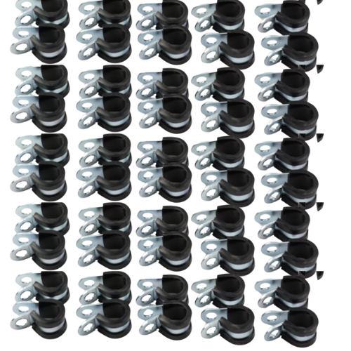 Hose P-Clamp for mounting AN PTFE hose