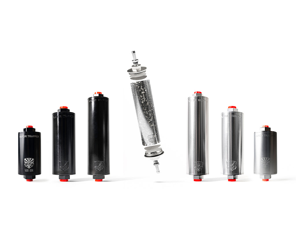 Vapor trapper charcoal canister vent filtration