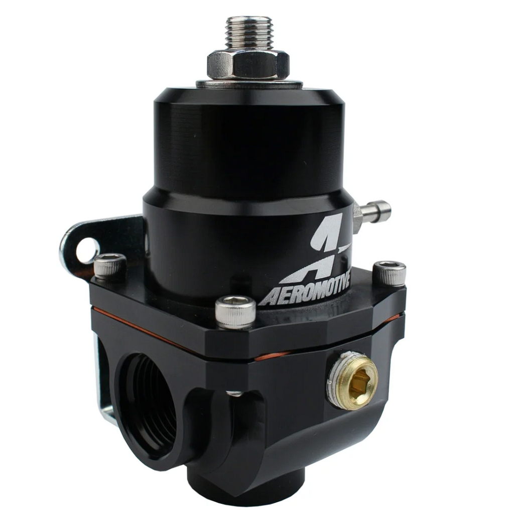 Aeromotive X1 fuel pressure regulator, return-style, black anodized