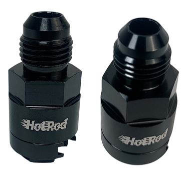 EFI Quick connect fitting to AN w/ Screw end cap