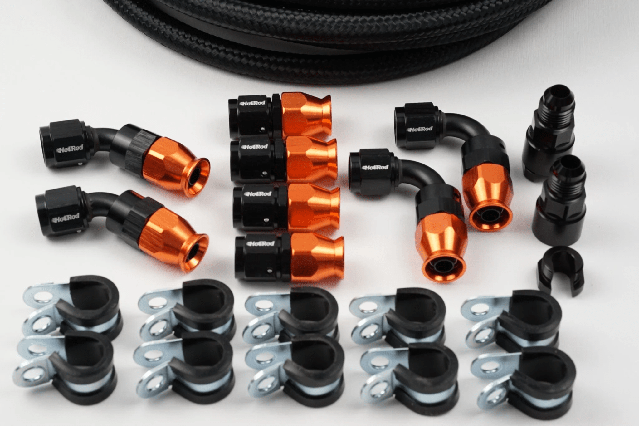 Return-Style LS Fuel Line Kit — PTFE AN-6 (3/8 & 5/16 Rail Adapters ...