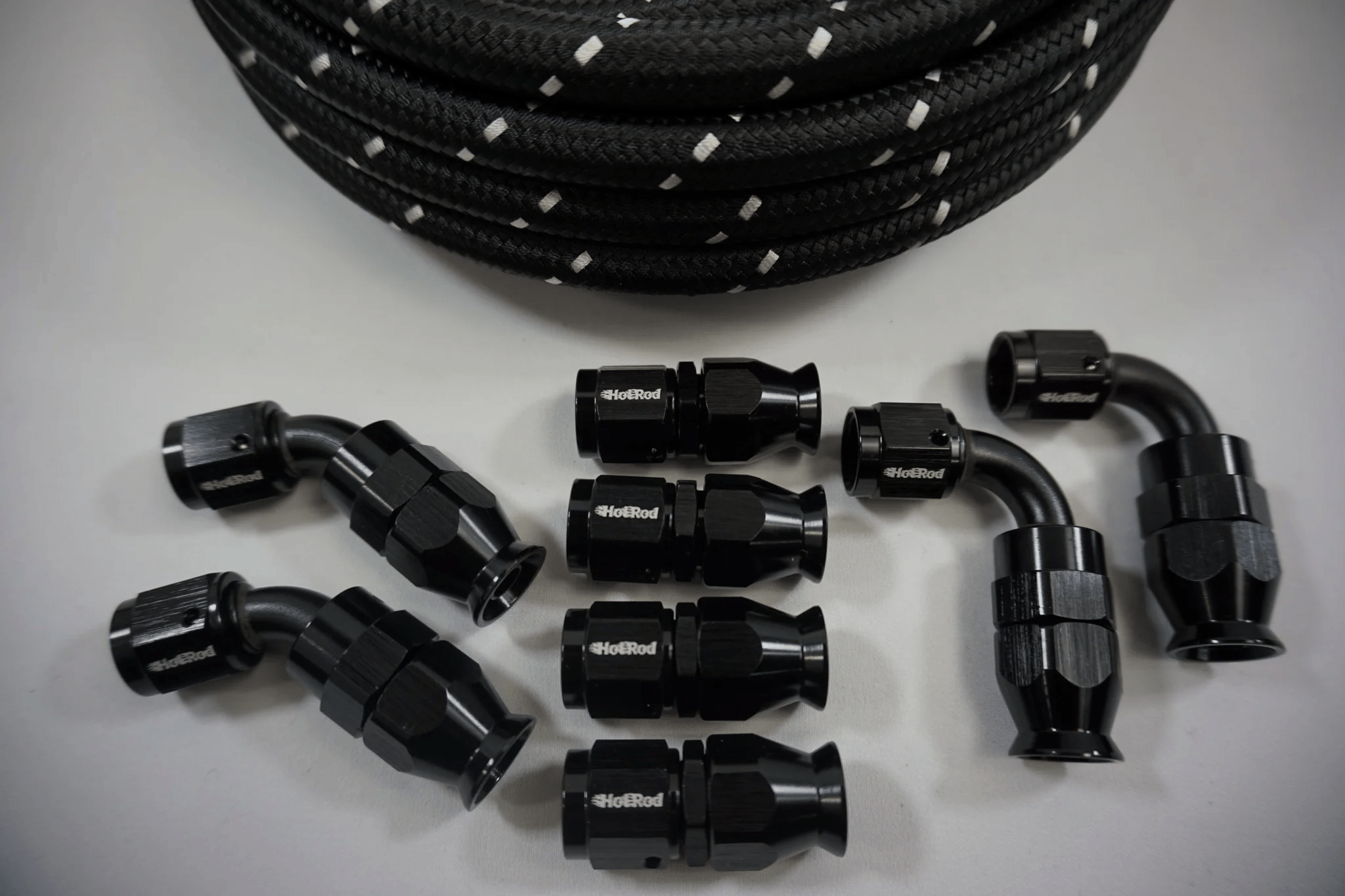Stainless Steel Nylon Braided Oil/Fuel Hose Kit – 4AN 8AN 10AN With Swivel Fittings